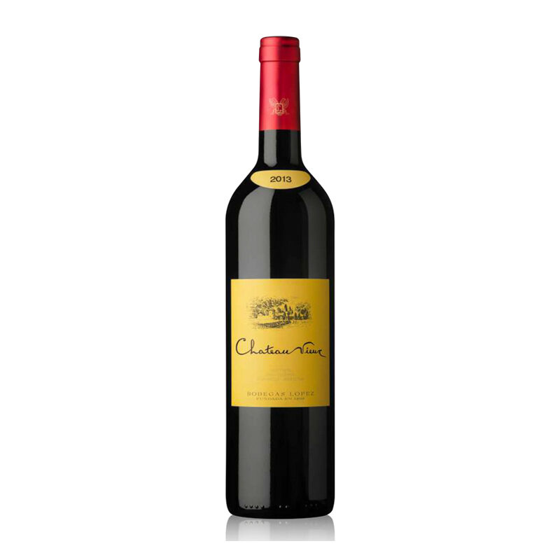 botella de Chateau-Vieux
