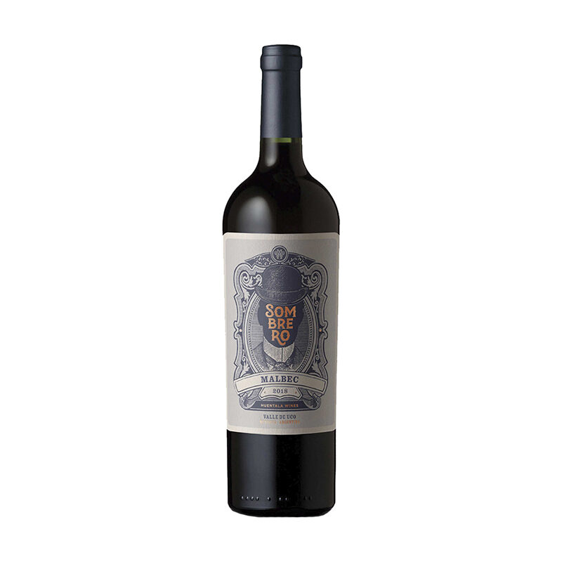 botella de Sombrero Malbec